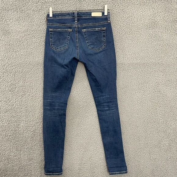 Ag Adriano Goldschmied Jeans Women 25 Blue Dark Wash Supper Skinny Ankle Denim - Picture 6 of 11